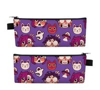 DHUAOPCK for Dan-Da-Dan Pencil Case, Anime Cosplay Double Layers Pencil Case, Office Organizer Stationery Bag with Compartments, Printed(A4)