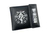DHUAOPCK for Fullmet-al Alchemi-st Wallets for Boys, Anime 3D Printed PU LeatherWallet, Purse for Fans Boys Girls, Faux(A1)