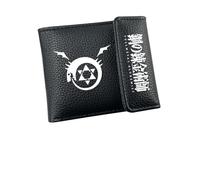 DHUAOPCK for Fullmet-al Alchemi-st Wallets for Boys, Anime 3D Printed PU LeatherWallet, Purse for Fans Boys Girls, Faux(A4)