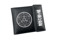 DHUAOPCK for Fullmet-al Alchemi-st Wallets for Boys, Anime 3D Printed PU LeatherWallet, Purse for Fans Boys Girls, Faux(A2)