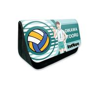 DHUAOPCK for Haiky-uu!! Pencil Case with Compartments, Cartoon Anime Double Zipper Pencilbox, Cartoon Anime Cosplay Double Layers Zip, Printed(A1)