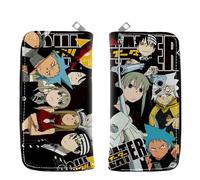 DHUAOPCK for So-ul Eat-er Girls Purses for Kids, Cartoon Anime PatternWallet, PurseWallet for Children Teenager Boys Girls, Faux(A6)