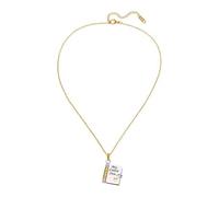 DHUJBFF My Little Star Book Necklace for Son - Engraved 7 Page Openable Pendant with Heartfelt Messages, Stainless Steel Gift for Son from Mom/Dad - Adjustable Chain, Middle, Stainless Steel