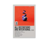 DHUQWEYWQEB All Distortions Are Intentional by Neck Deep Poster Wall Art Canvas Cover Vintage Aesthetic Poster Home Decor for Living Room Bed Room 08x12inch(20x30cm) Unframe-style