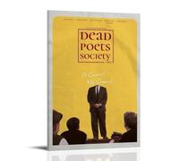 DHUQWEYWQEB Dead Poets Society1 Poster Wall Art Canvas Cover Vintage Aesthetic Poster Home Decor for Living Room Bed Room 24x36inch(60x90cm) Frame-style