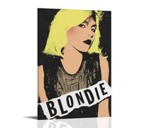 DHUQWEYWQEB Deborah Harry1 Poster Wall Art Canvas Cover Vintage Aesthetic Poster Home Decor for Living Room Bed Room 20x30inch(50x75cm) Frame-style