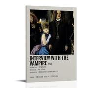DHUQWEYWQEB Interview with The Vampire 12 Poster Wall Art Canvas Cover Vintage Aesthetic Poster Home Decor for Living Room Bed Room 24x36inch(60x90cm) Frame-style