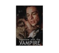DHUQWEYWQEB Interview with The Vampire 13 Poster Wall Art Canvas Cover Vintage Aesthetic Poster Home Decor for Living Room Bed Room 12x18inch(30x45cm) Unframe-style