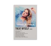 DHUQWEYWQEB Treat Myself by Meghan Trainor Poster Wall Art Canvas Cover Vintage Aesthetic Poster Home Decor for Living Room Bed Room 08x12inch(20x30cm) Unframe-style