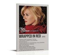 DHUQWEYWQEB Wrapped In Red by Kelly Clarkson Poster Wall Art Canvas Cover Vintage Aesthetic Poster Home Decor for Living Room Bed Room 20x30inch(50x75cm) Frame-style