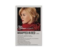 DHUQWEYWQEB Wrapped In Red by Kelly Clarkson Poster Wall Art Canvas Cover Vintage Aesthetic Poster Home Decor for Living Room Bed Room 20x30inch(50x75cm) Unframe-style
