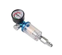 DHVIJA 1/5PCS European Style 1/4'' Water Oil Separator Air Filter Moisture Trap for Compressor Spray Paint Gun Tool Pressure Parts Joyous(AF w PF w RG,5 Pcs)