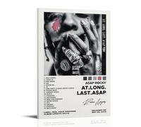 DHWDPO ASAP Poster Rocky Album At Long Last ASAP Poster Canvas Wall Art Decor Painting for Home Living Room Bedroom 08x12inch(20x30cm) Frame-style