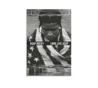 DHWDPO ASAP Poster Rocky Album Long Live ASAP Poster Canvas Wall Art Decor Painting for Home Living Room Bedroom 12x18inch(30x45cm) Unframe-style