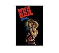 DHWDPO Billy Poster Idol Album Rebel Yell Poster Canvas Wall Art Decor Painting for Home Living Room Bedroom 12x18inch(30x45cm) Unframe-style