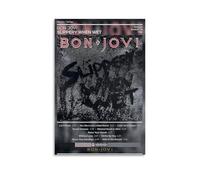 DHWDPO Bon Poster Jovi-Slippery When Wet Album Poster Canvas Wall Art Decor Painting for Home Living Room Bedroom 08x12inch(20x30cm) Unframe-style