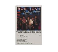 DHWDPO Bon Poster Jovi-You Give Love A Bad Name Poster Canvas Wall Art Decor Painting for Home Living Room Bedroom 16x24inch(40x60cm) Unframe-style