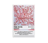 DHWDPO Pierce The Veil Poster Misadventures-Album Poster Canvas Wall Art Decor Painting for Home Living Room Bedroom 12x18inch(30x45cm) Unframe-style