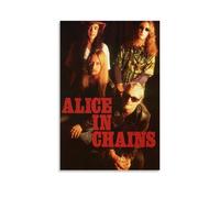 DHWDPO Rock Music Band Poster Alice in Chains Poster Canvas Wall Art Decor Painting for Home Living Room Bedroom 16x24inch(40x60cm) Unframe-style