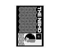 DHWDPO The Neighbourhood Wiped Out Poster Black And White Poster Canvas Wall Art Decor Painting for Home Living Room Bedroom 12x18inch(30x45cm) Unframe-style