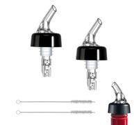 DHWEKU 2 x 2 cl dosing bottle pourer, dosing aid bottle, pourers dispenser, bar portioner, pour spouts shot, spirits dosing aid, dosing aid pourer for wine, schnapps, cocktails