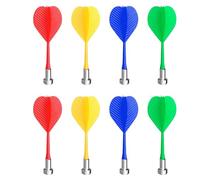 DHWEKU Pack of 8 Magnetic Darts, Safety Replacement Arrows, Indoor Game Target Accessories, Soft Darts, 4 Colour Mixing (Green, Red, Yellow, Blue)