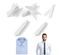 DHWEKU Set of 50 Collar Stays for Men's Shirts in 5 Sizes - Collar Reinforcers Made of Chopsticks for a Perfect Fit of the Shirt Collar, Father or Husband