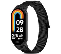DHWGang Nylon Replacement Strap Compatible with Xiaomi Band 10/9/8 Smart Watches, Lightweight, Soft, Comfortable, Water Resistant, Breathable, Sport, Watch Accessories for Men and Women, Black/White