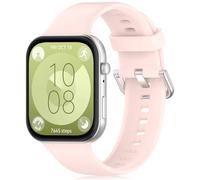DHWGang Replacement Strap Compatible with Huawei Watch Fit 4/3 Watch Accessories, Soft and Comfortable Sport Silicone Straps, Pink, official, 205 millimetri, Modern