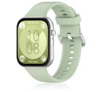 DHWGang Replacement Strap Compatible with Huawei Watch Fit 4/3 Watch Accessories, Soft and Comfortable Sport Silicone Straps, Official green, 205 millimetri, Modern