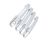 DHWUIASF Chrome Side Door Handles Cover Trim For Citroen C1 MK2 2015-2019 Car Accessories Sticker Catch Auto Styling (Color : 4 Door No Button)