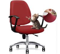DHXYZZB Stretch Office Chair Covers, Two-Piece Removable Washable Chair Seat Cover Protector Cover with Ties, Universal Armchair Cover Slipcover