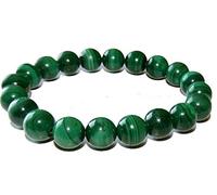 DHYANARSH Original Natural AAA Malachite Bracelet - Genuine Malachite for Spiritual Healing Jewelry, 8 mm, Gemstone, Agate