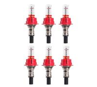 DHYAWUER 6 Pcs Underfloor Heating Manifold Flow Meter, Visual Flow Monitoring Regulator for Underfloor Heating Systems(1/2)
