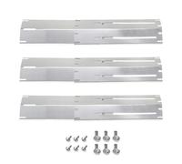 DHYAWUER Adjustable Stainless Steel Heat Plate BBQ Gas Grill Replacement Set Outdoor Cooking Accessories Kit for Kitchen 3PCS
