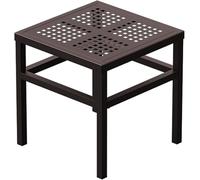 DHYGOTFUR Plant Stand Indoor Outdoor, Heavy Duty Metal Plant Pot Stand Shelf ,Rust Proof Aluminum Plant Holder Rack for Patio, Garden, Living Room,Brown
