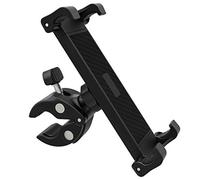 DHYSTAR Tablet Holder Mount for Exercise Spin Bike,Treadmill,Elliptical Handlebar,Boat Helm,Music Microphone Stand Pole,Golf Cart,Stroller,Fits for Tablets/Smart Phones,Adjustable & Stable