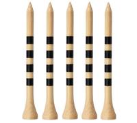 DHYUACN Golf Tees 100pcs Professional Bamboo Golf Tee, The Strength Is 5 Times That Of Ordinary,d More Stable(70mm 100 pcs Yellow)