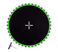 DHYUACN Trampoline Mattress Trampoline Replacement Mat Workout Shock Absorbent Accessory Equipment Outdoor Family Jumping Cloth(Green 54 Buckle)