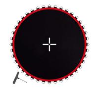 DHYUACN Trampoline Mattress Trampoline Replacement Mat Workout Shock Absorbent Accessory Equipment Outdoor Family Jumping Cloth(Red 54 Buckle)