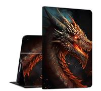 DHYYDSQZ for iPad Air 11 Inch Case M2 2024 for iPad Air 6th Generation/iPad Air 5th Generation 2022 /Air 4th 2020 10.9 Inch Case Slim PU Leather Stand Smart Cover with Auto Wake/Sleep,Fire Dragon