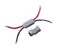 DI-2 10PCS Double In-line 2 Way Butt Joint 18AWG 0.75sqmm Electronic LED Light Cable Wire Connectors Terminals Splice Crimp