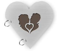 DI-KRAFT Printed Heart Shaped Writing Diary Journal Notepad Sketchbook Unruled Smooth Paper Sheets Notebook Planner Diaries for Loved Ones Valentine Gift - White, 7x7 Inch