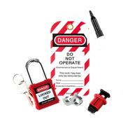 Di-Log Safe Isolation Personal Lockout Lock Off Kit, Isolator Lock, Tags, Case (DLLOC1)