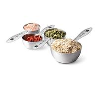 DI ORO® 4-Piece 18/8 Stainless Steel Measuring Cup Set - Easy-to-Read Measurements - for Dry and Liquid Ingredients - Great Kitchen Tools for Cooking and Baking - Dishwasher Safe and Easy to Clean