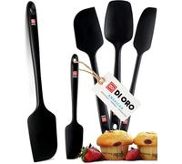DI ORO® 5-Piece Silicone Spatula Set - 315°C Heat Resistant Non Stick Rubber Kitchen Spatulas for Cooking and Baking - Award-Winning Professional Grade Spatula Set - Best Silicone Utensil Set