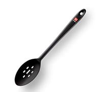 DI ORO® Seamless Series Slotted Silicone Spoon - 315°C Heat-Resistant Rubber Non-Stick Kitchen Utensil for Mixing, Serving, Cooking and More - LFGB Certified and BPA Free Food Grade Silicone