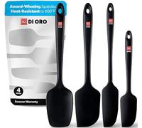 DI ORO® - Silicone Spatulas - 315 ºC Heat-Resistant Spatula - Seamless Design - Pro-Grade Non-Stick Silicone Rubber with Reinforced Stainless Steel S-Core Technology
