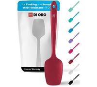 DI ORO® - Silicone Spoon - 315 ºC Heat-Resistant Spatula - Seamless Design - Pro-Grade Non-Stick Silicone Rubber with Reinforced Stainless Steel S-Core Technology