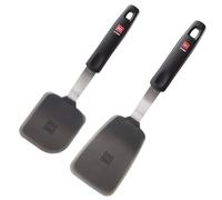 DI ORO Spatulas for Cooking - 315°C Heat-Resistant Fish Slice for Non Stick Pans - BPA Free Silicone Spatulas Set for Cooking - 2-Piece Spatulas & Turners for Eggs - Dishwasher Safe Kitchen Utensils